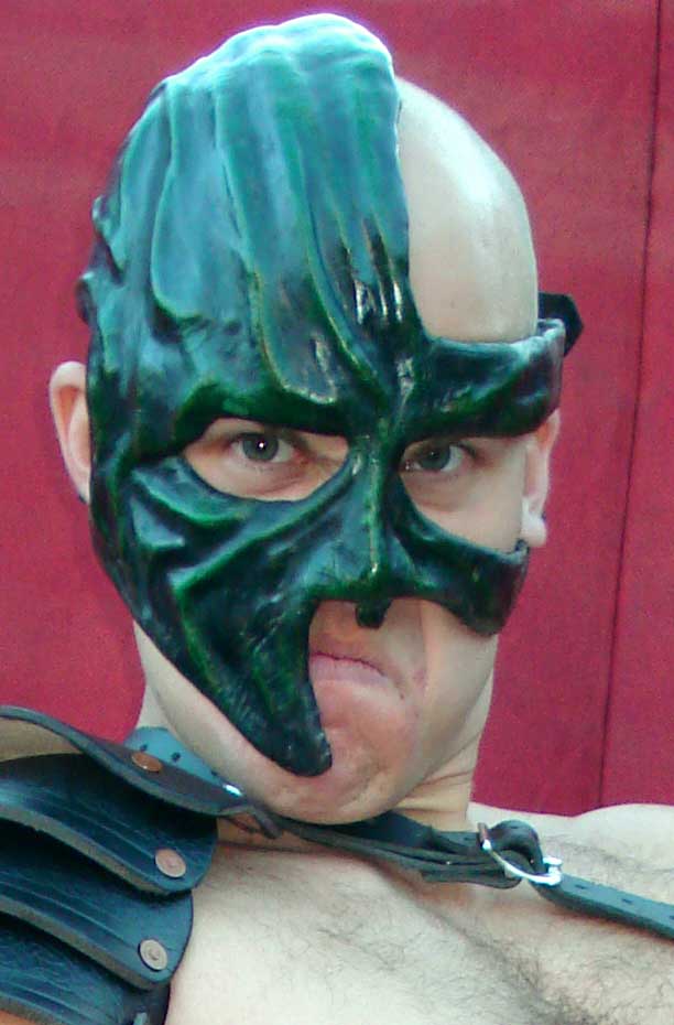 Travis Heffernan wrestler in his mask Mangnos